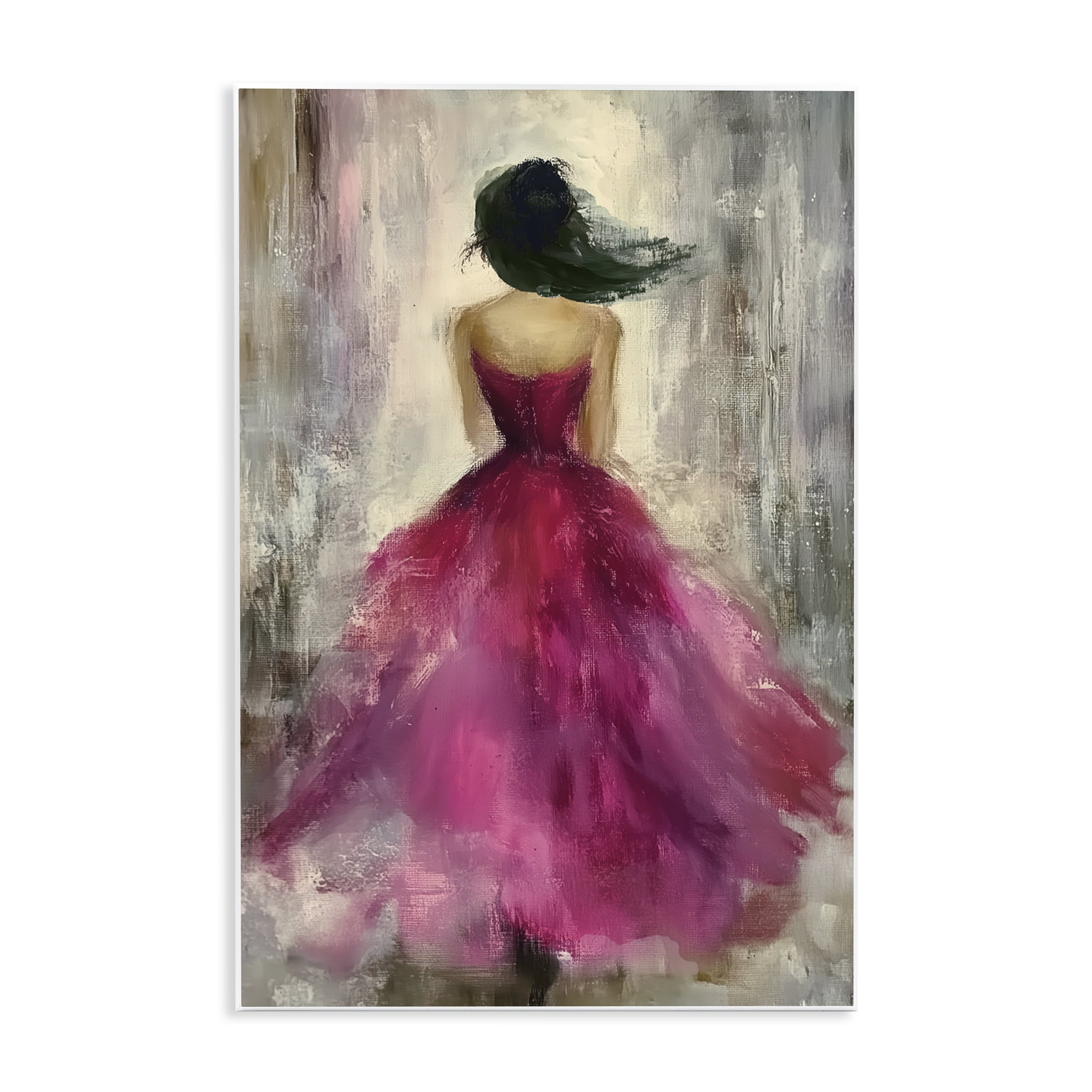 After Midnight Girl in Gown Wall Plaque Art, design by Annabelle Hall