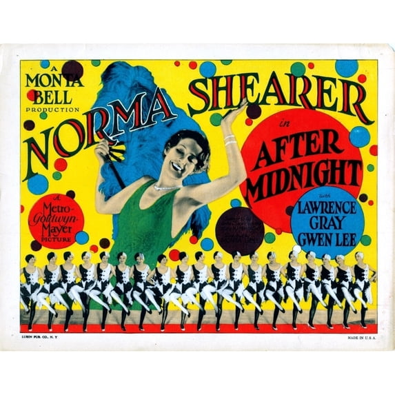 After Midnight Us Lobbycard Norma Shearer 1927 Movie Poster Masterprint (14 x 11)