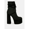thumbnail image 1 of After Pay High Heel Velvet Knitted Boot, 1 of 10