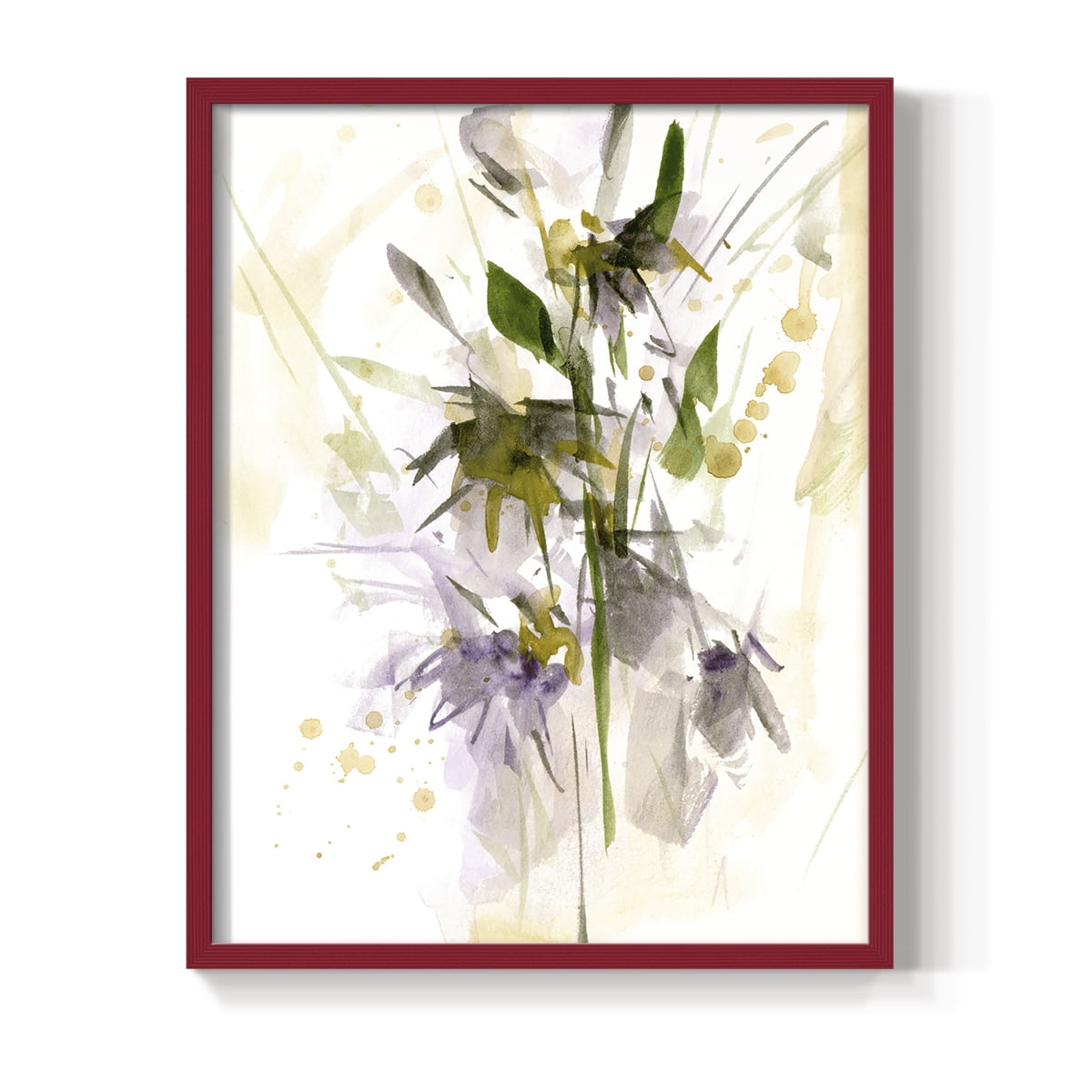 After Rain I Framed Print in Red Solid Wood 8 x 10 Framed Print