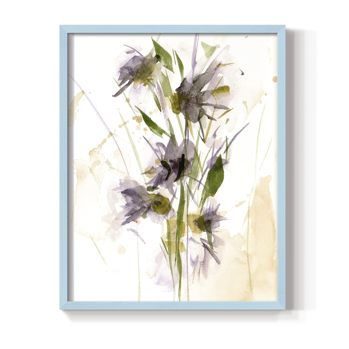 After Rain III Framed Print in Blue Solid Wood 11 x 14 Framed Print