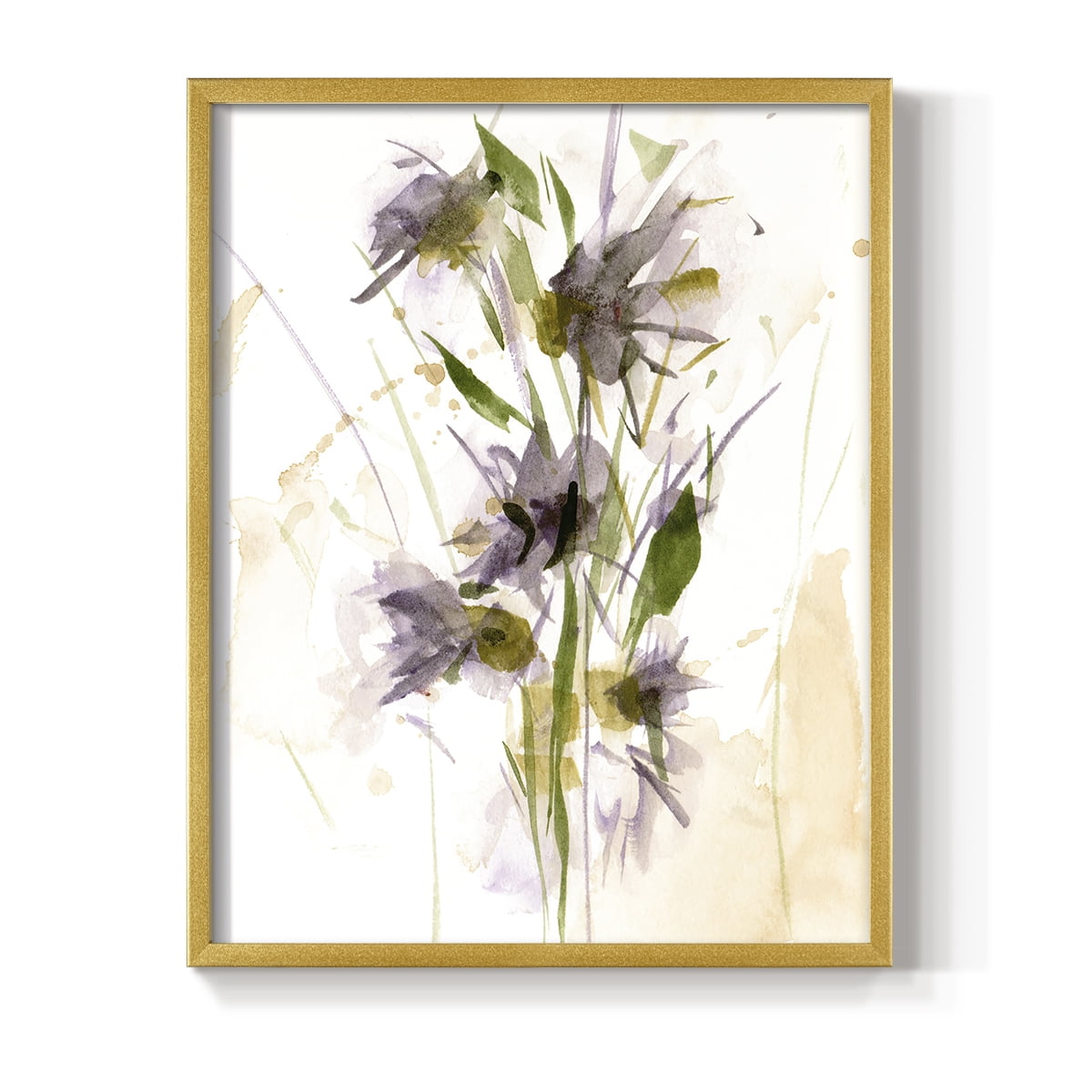 After Rain III Framed Print in Gold Solid Wood 22 x 28 Framed Print