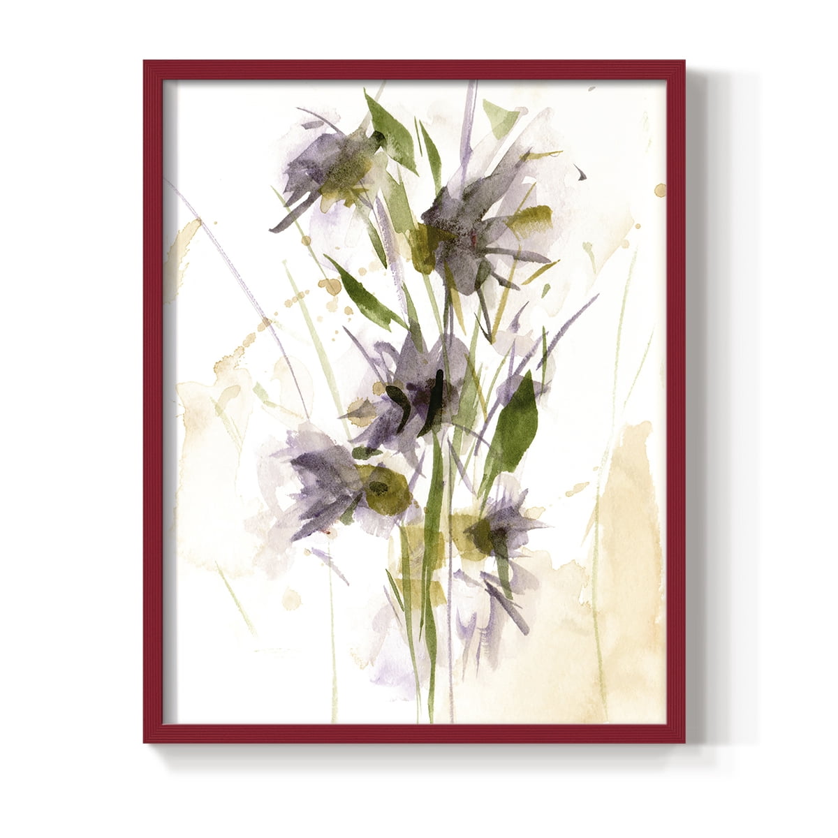 After Rain III Framed Print in Red Solid Wood 8 x 10 Framed Print