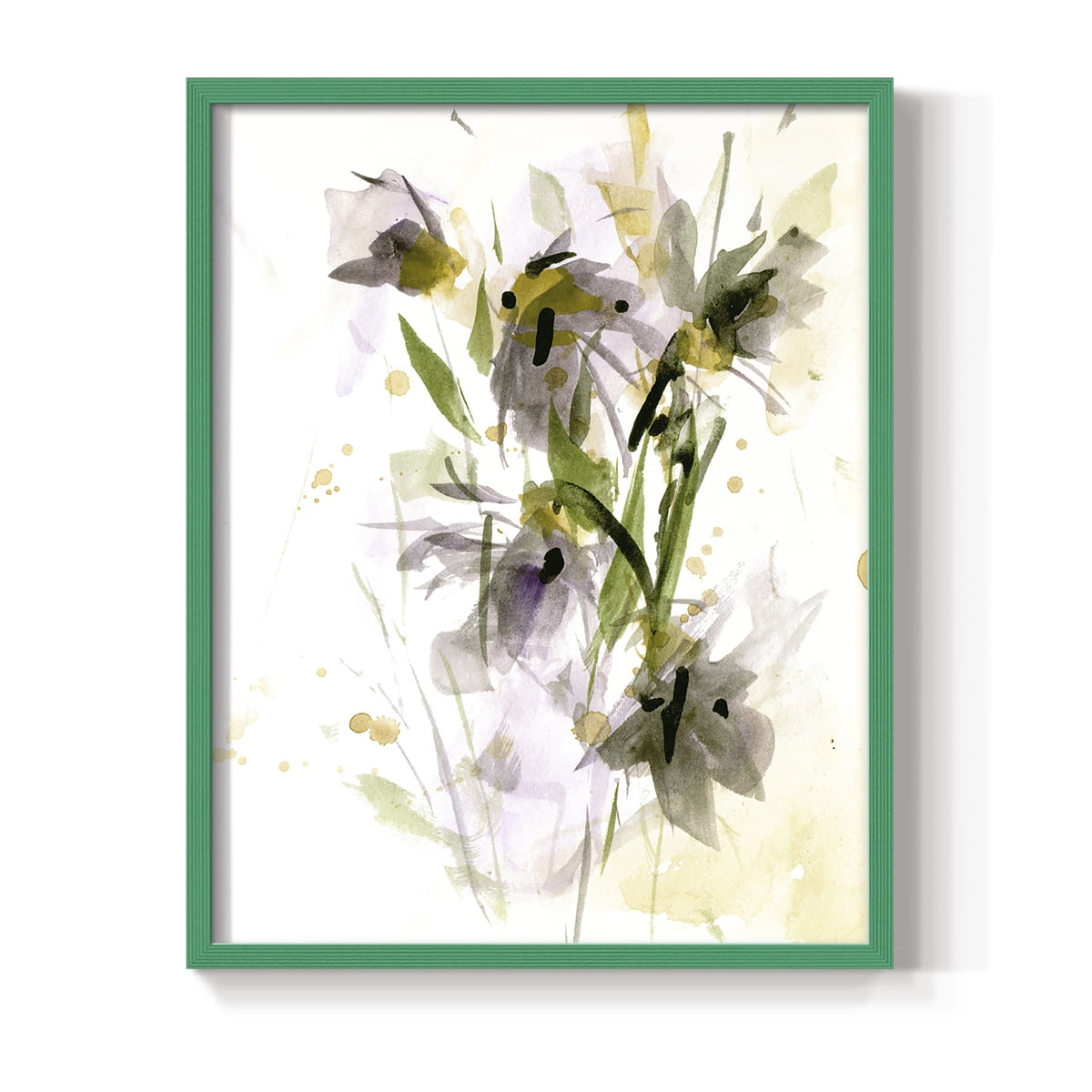 After Rain IV Framed Print in Green Solid Wood 11 x 14 Framed Print