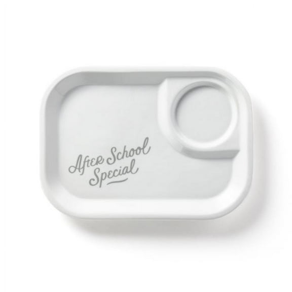 After School Special Ceramic Serving Tray from Brass Monkey - 11.5 x 8.5 x 3/4, White, Vintage Cafeteria-Inspired Tray, Unique Gift Idea
