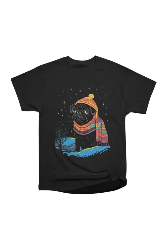After Ski Pug T-Shirt Tee Gift For Him Merch For Her Apparel For Friend