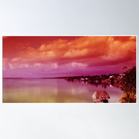 After Sunset Colourful Sky Photography Design Poster Wall Art, Modern Wall Decor, 12x18 UNFRAMED