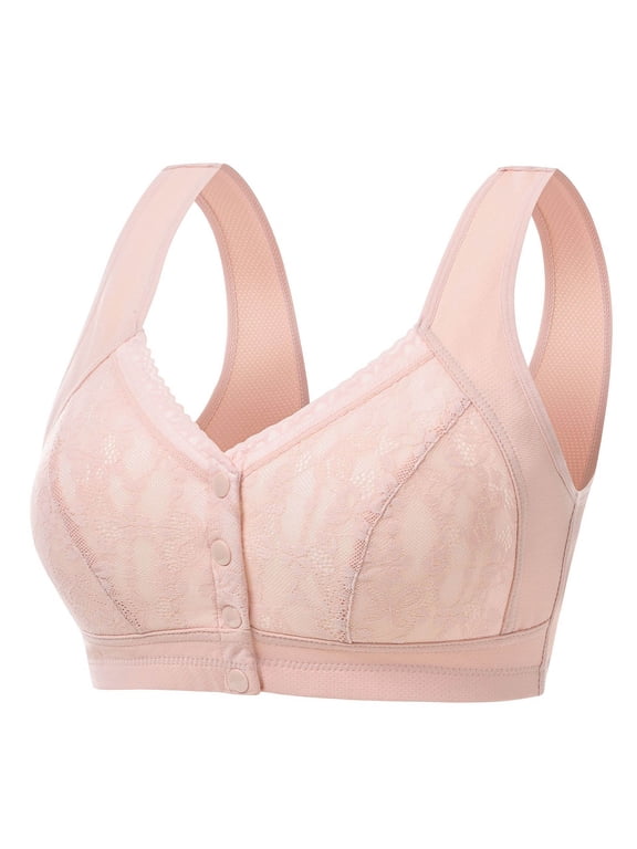 After Surgery Bra Front Snap Button Closure Post Surgery PO Bra Mesh Breathable Lightweight Everyday 18 Hour Bras