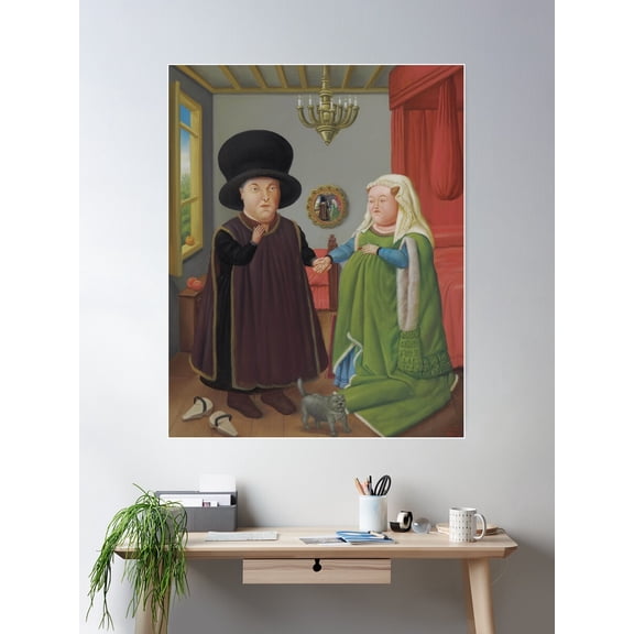 After The Arnolfini Van Eyck Poster Wall Art, Modern Wall Decor For Living Room Bedroom, 8x12 UNFRAMED