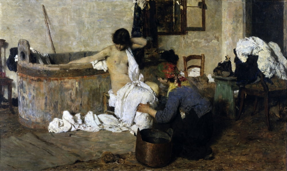 After The Bath Canvas Art - (24 x 18)