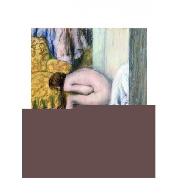 After The Bath Woman Drying Her Left Foot 1886 Poster Print by Edgar Degas - 18 x 24 in.