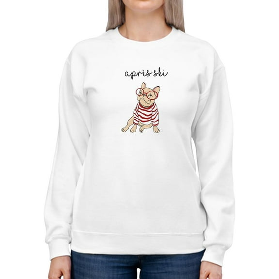 After The Ski Sweatshirt Women -Smartprints Designs, Female Small
