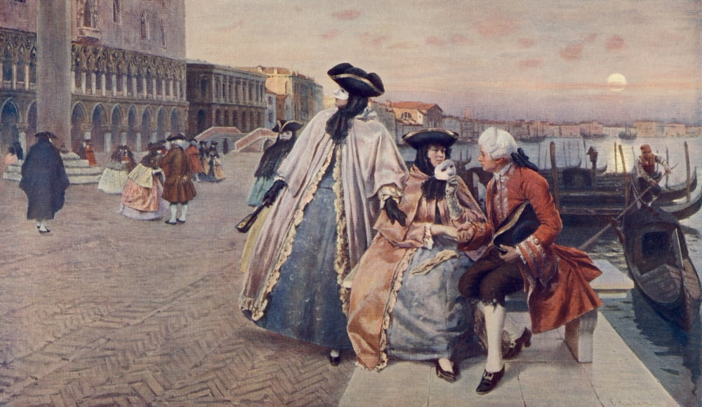 After the Ball Venice Canvas Art - Franz Ruben (24 x 36)