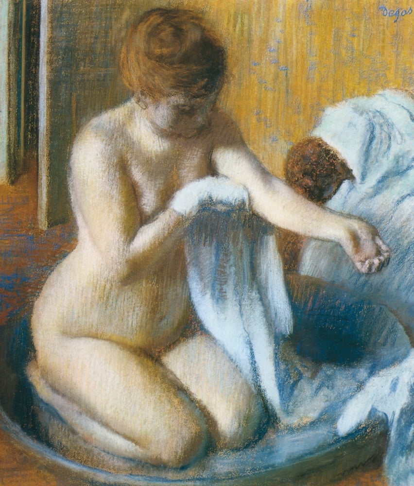 After the Bath 1886 Canvas Art - Edgar Degas (18 x 24)