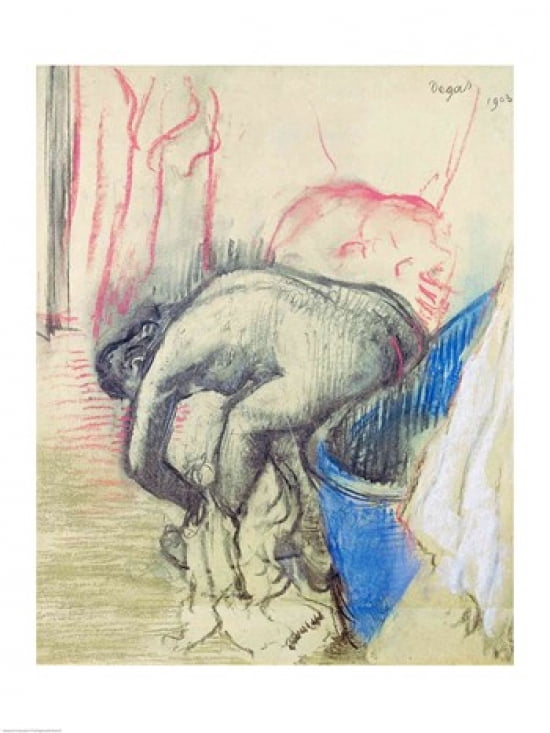 After the Bath 1903 Canvas Art - Edgar Degas (18 x 24)
