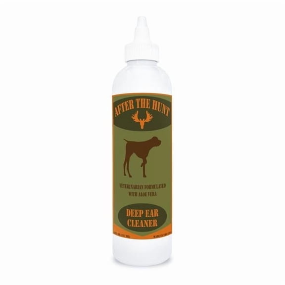 After the Hunt 192959899689 8 oz Dog Deep Ear Cleaner for Wax Buildup Dirt Infections Ear Odor & Itching or Scratching Sweet Pea Vanilla