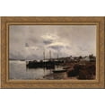 thumbnail image 1 of After the rain. Plyos. 24x18 Gold Ornate Wood Framed Canvas Art by Isaac Levitan, 1 of 2