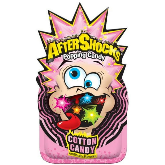 AfterShocks Popping Candy - Cotton Candy- 24 Count