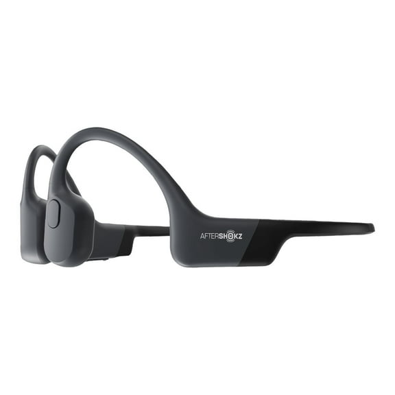 AfterShokz Aeropex - Headphones with mic - open ear - behind-the-neck mount - Bluetooth - wireless - cosmic black