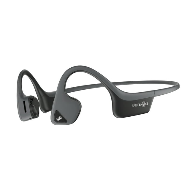 AfterShokz Bluetooth Behind-the-Neck, On-Ear Headphones, Slate Grey, 855121007311