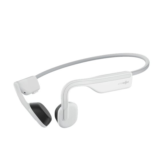 AfterShokz OpenMove Wireless Bone Conduction Headphones Bluetooth 5.0 Open Ear for Sports (Alpine White)