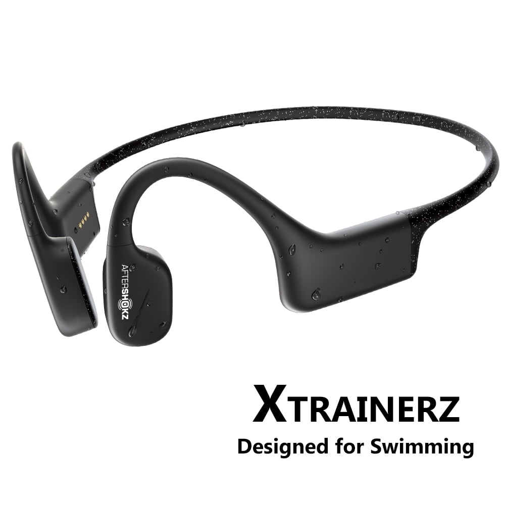 AfterShokz Xtrainerz Open-Ear Mp3 Swimming Headphones, Black Diamond (Not  Bluetooth compatible)