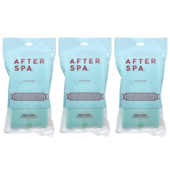 AfterSpa Back Scrubber with Handles, 3 Scrubbers