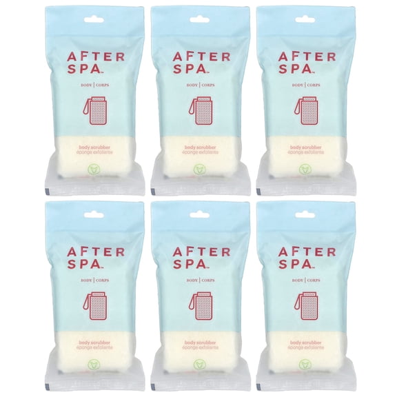 AfterSpa Body Scrubber, 6 Scrubbers