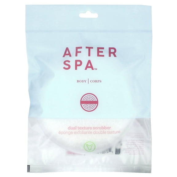 AfterSpa Dual Texture Scrubber, 1 Scrubber