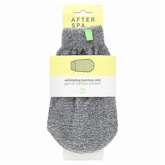 AfterSpa, Exfoliating Bamboo Mitt, 1 Mitt Pack of 2