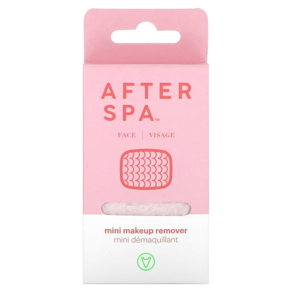 AfterSpa Mini Makeup Remover, Pink, 1 Cloth