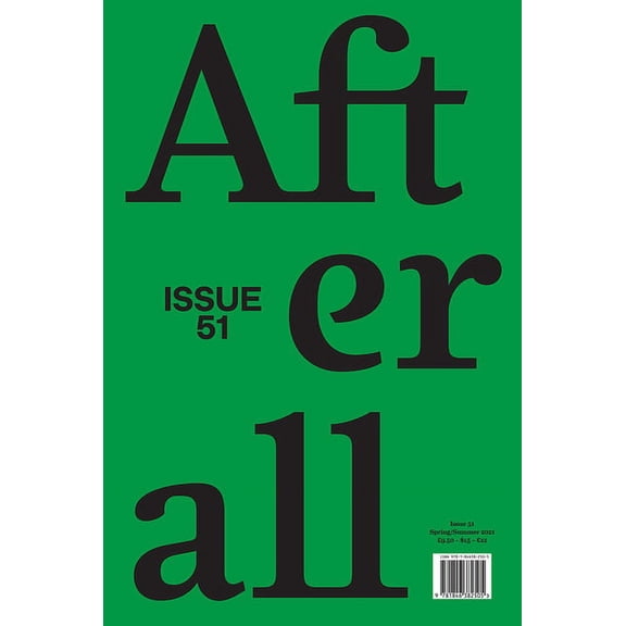 Afterall: Afterall : Spring/Summer 2021, Issue 51 (Series #51) (Edition 1) (Paperback)