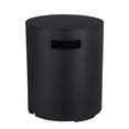 thumbnail image 1 of Afterglow 16" Propane Tank Cover Table, Round Tank Container Fits Standard 20 lb Cylinder Bottle Storage Box Hideaway Table, Gas Tank Holder for Outdoor Gas Fire Pits, Black, 1 of 6