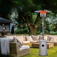 thumbnail image 1 of Afterglow 48,000 BTU Terrafab Base Patio Heater, Internal Gas Tank, Light Gray, 1 of 9