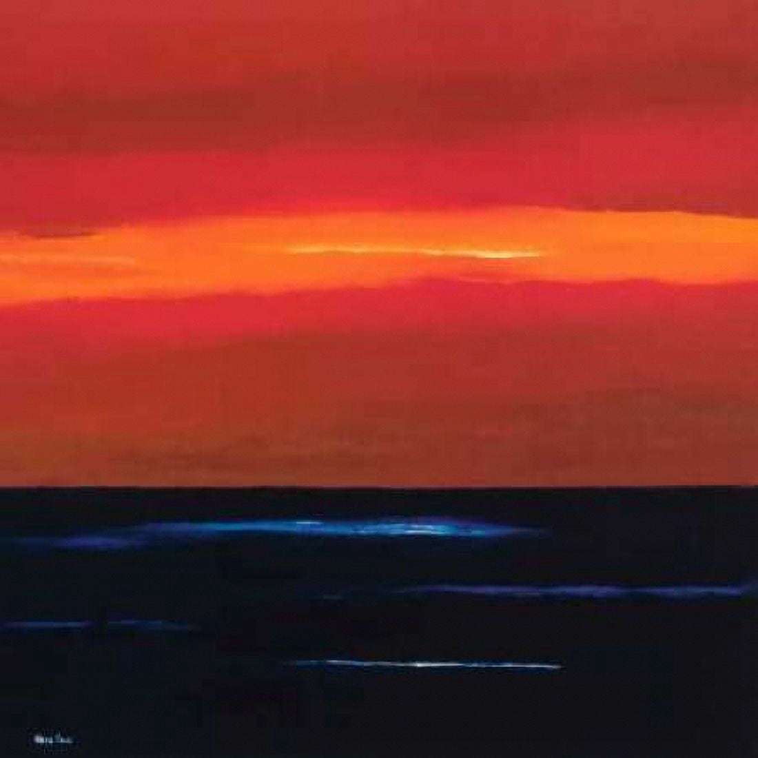 Afterglow II Canvas Art - Hans Paus (24 x 24)