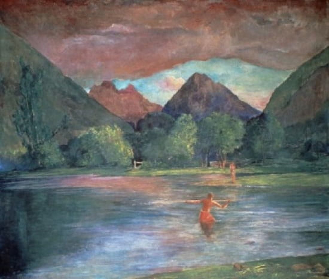 Afterglow Tautira River Tahiti John La Farge 1835-1910 American National Gallery of Art Washington DC Canvas Art - John La Farge (24 x 36)