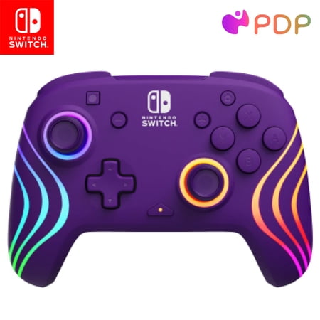 Afterglow™ Wave Enhanced Wireless Nintendo Switch Pro Controller, 8 Colors RGB LED, Dual Programmable Gaming
