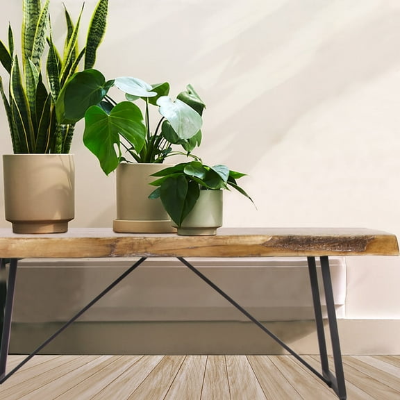 Afterglow Outdoor Bench, Terrafab Material Top with Steel Legs, Perfect for Outdoor Indoor