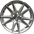 thumbnail image 1 of Aftermarket 2004-2006 Honda S2000  17x8.5 Alloy Wheel Rear Bright Sparkle Silver Textured with Mach Face-63873, 1 of 1