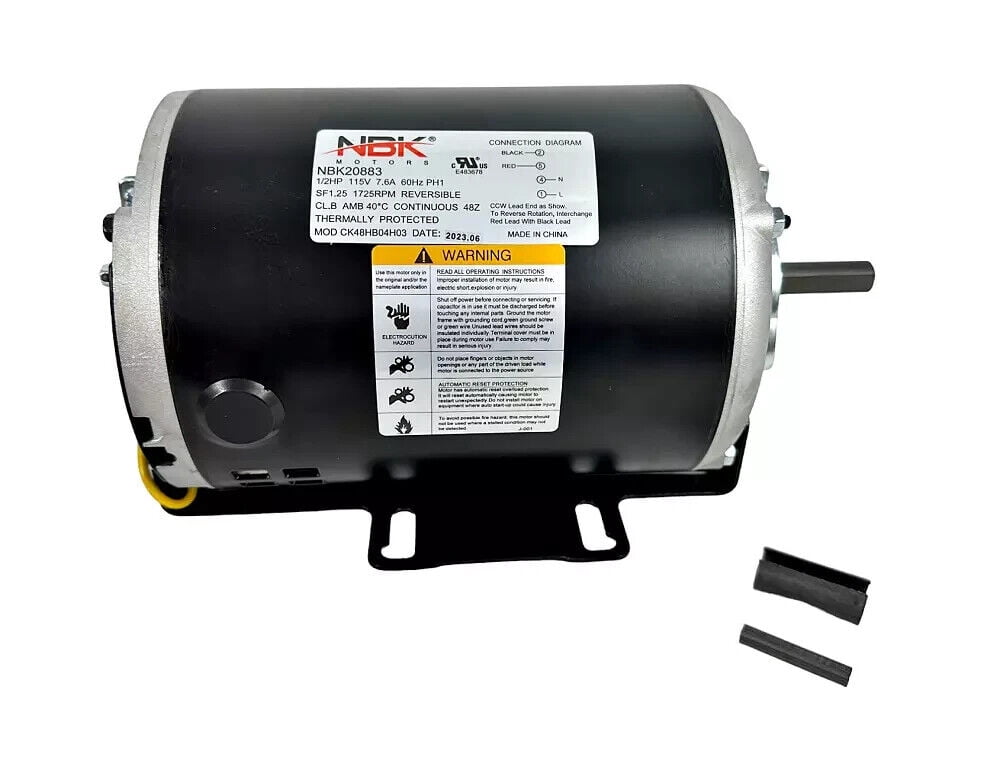 Aftermarket AO Smith GF2054 Blower Motor, 1/2 HP 115 Volt 1725 RPM 48 Frame