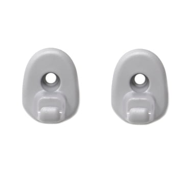 2x Gray Sun Visor Clips For 2005-2012 Jeep Liberty & Dodge Nitro – Replacement Hooks