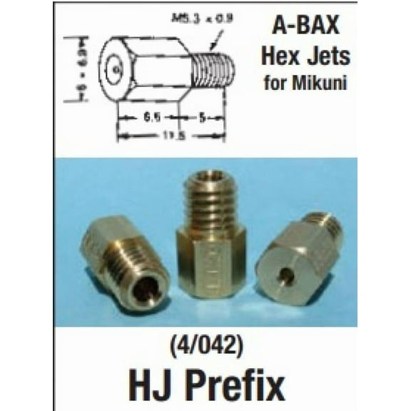 EBC Brake Mikuni Hex Head Style Main Jets HJ510 Compatible for Suzuki RM65 2003-2005