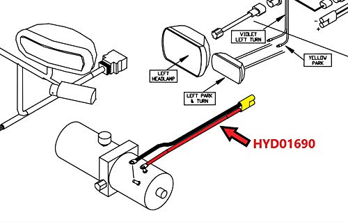 Snowplow Power Ground Cable Kit - Truck & Plow Side For BOSS Plows, Fits HYD01684 & HYD01690