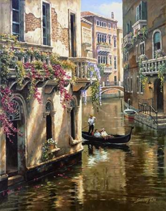 Afternoon Chat Canvas Art - Sung Kim (22 x 28)