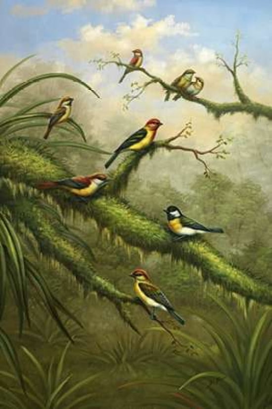 Afternoon Gathering I Canvas Art - Bilben (20 x 28)