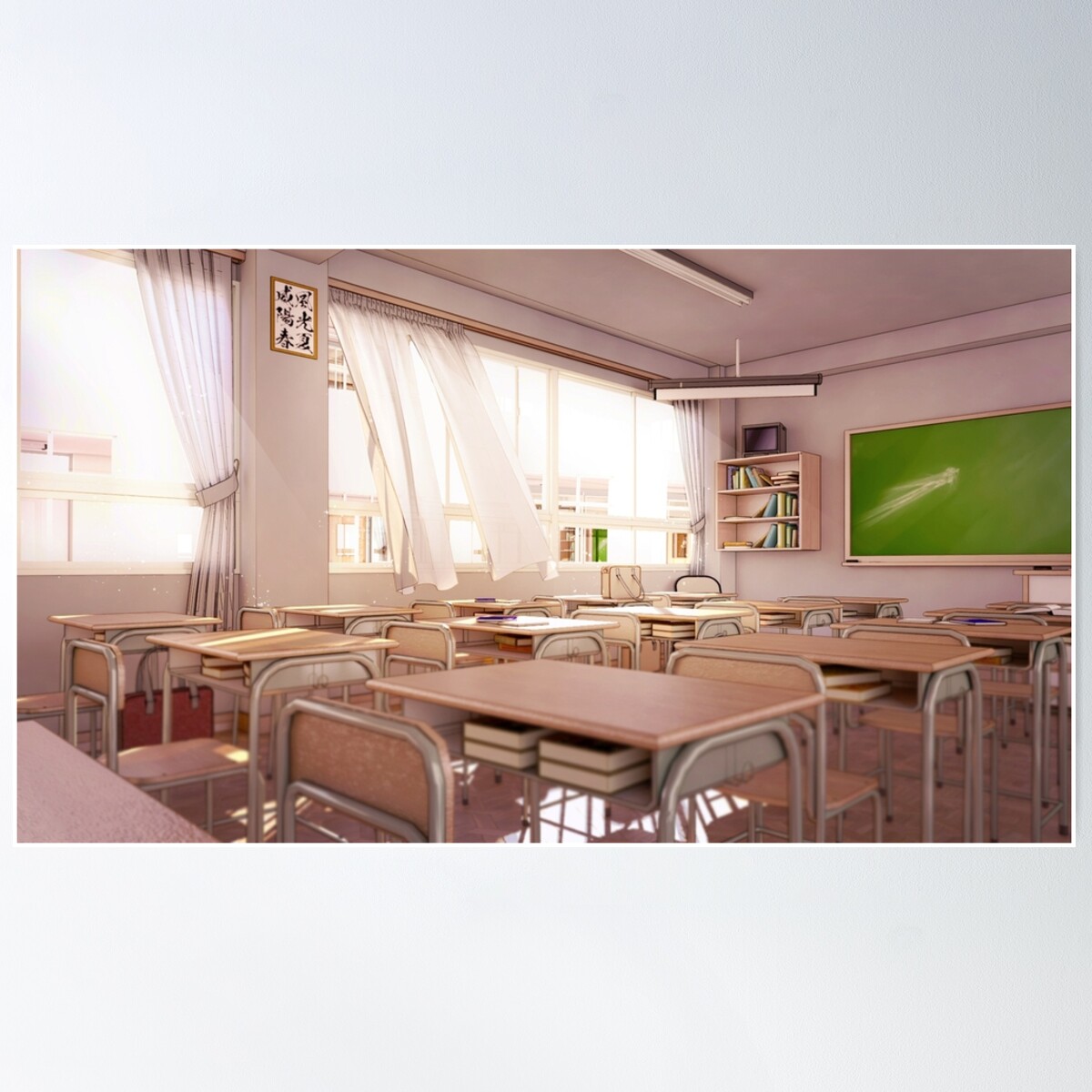 Afternoon Japanese Classroom Poster Wall Art, Modern Wall Decor For ...