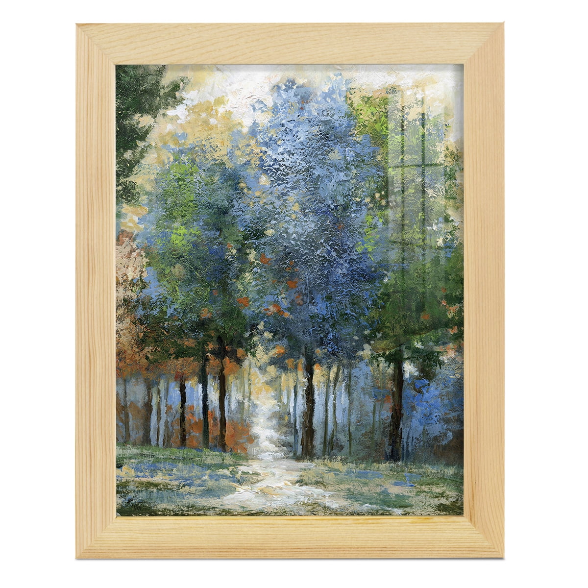 Afternoon Light -Framed Print w/glass-Natural Wood