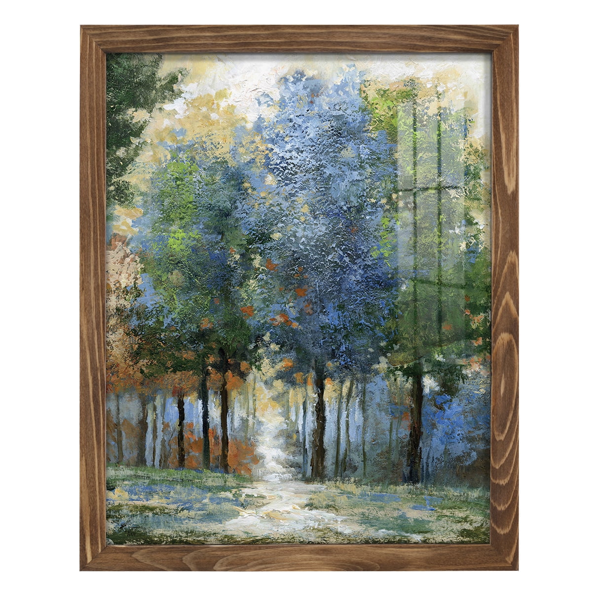 Afternoon Light -Framed Print w/glass-Walnut