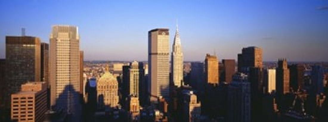 Afternoon Midtown Manhattan New York NY Canvas Art - Panoramic Images (18 x 7)