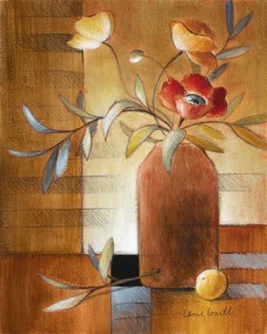Afternoon Poppy Still Life II Canvas Art - Lanie Loreth (24 x 30)